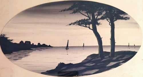 Tableau marine art déco - tableau,