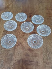 8 BOBÈCHES EN CRISTAL,ou