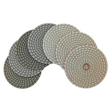 Diamond Polishing Pads 6pcs 5''/125mm Grinding Wheel for Granite Marble and Tile