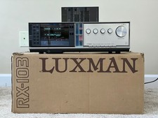 Luxman Rx-103 Digital Synthesized Stereo Receiver Suck Face 1983 W BOX SERVICED!