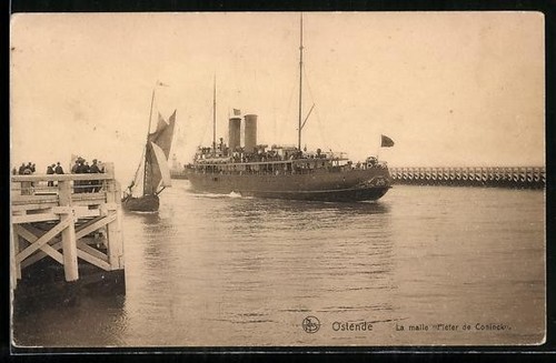 Carte postale ostende le - ostende,,