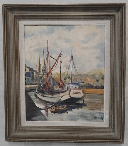 Tableau huile sur carton - huile, –