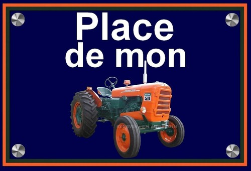 Plaque place mon - de,