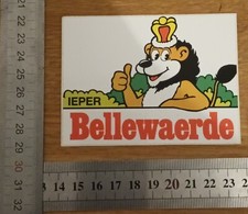 Vintage Bellewaerde Sticker Advertising Sticker