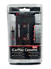 Monster Cassette Tape Adapter 3ft iCarPlay 800 for iPod iPhone, NEW & SEALED