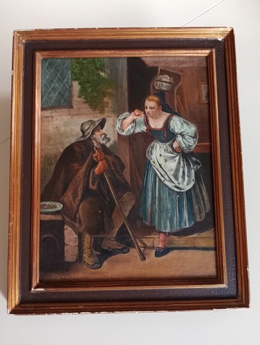 Tableau ancien huile - ancien,,