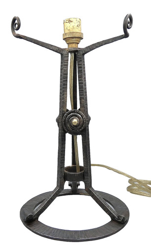 Pied lampe fer - fer, art