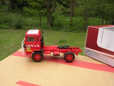 ADM  METAL CAMION POMPIER RENAULT RVI  75 130 4X4  1982 TRACTEUR SEMI-REMORQUE !