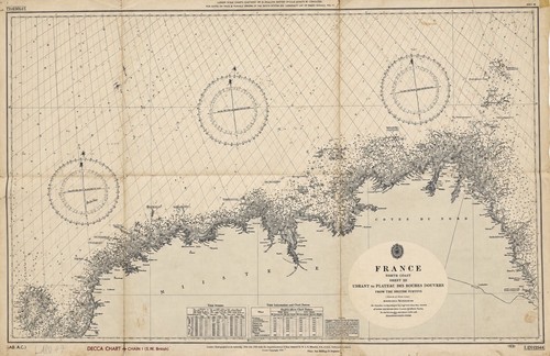 Rare grande carte marine - rare,