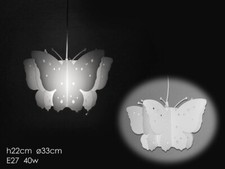 Lustre Chambre D'Enfant Plafonnier Au Plafond Papillon 33Cm Lampe