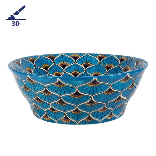 Lavabo mexicain turquoise avec