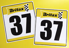 Vintage Rétro Classique Voiture 'Britax' Numéro Course Idéal pour Mini Cooper