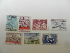 lot de 7 timbres belges