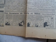 TINTIN / JOURNAL  LE SOIR  NUM 274 / 23 NOV  1941  /TINTIN  L ETOILE MYSTERIEUSE