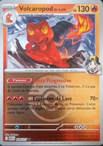Carte pokémon volcaropod - carte,