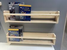2 x IKEA FLISAT Wall storage, Solid Pine, 70x9x16 cm, 002.907.78