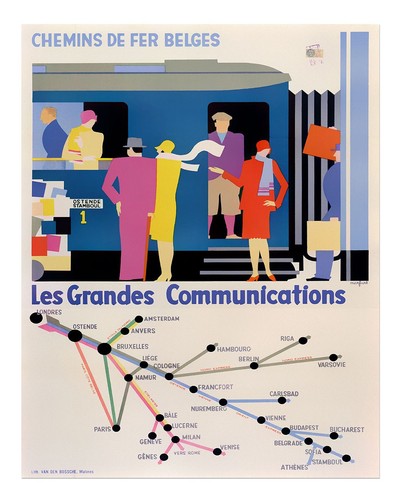 Affiche voyage vintage - de, art