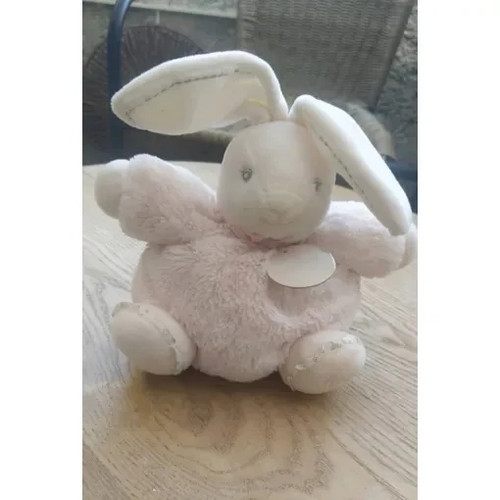 Doudou lapin boule kaloo rose - lapin,