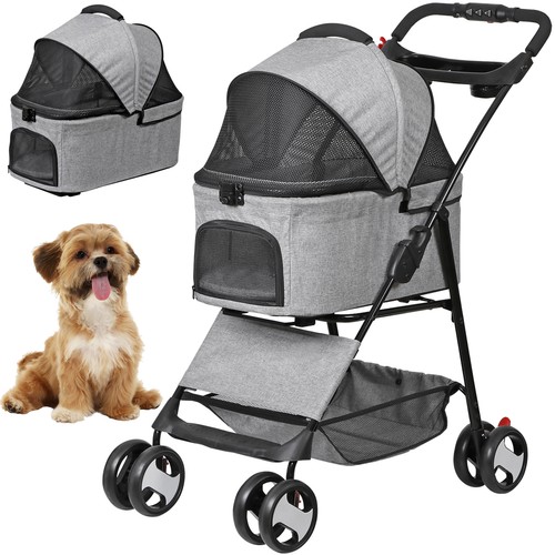 Pet stroller wheels dog cat - pet,