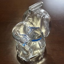 Tirelire en verre Snoopy ruban