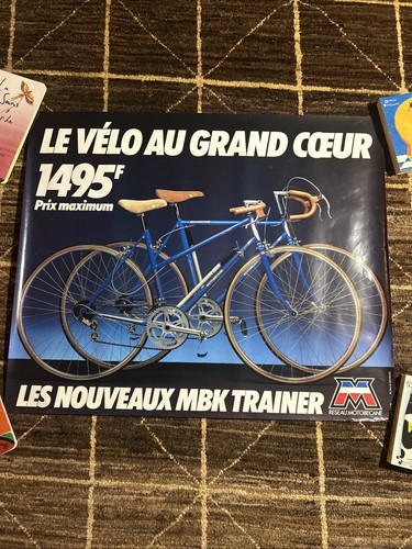 Affiche pub mbk trainer vélo - mbk,