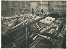 Concrete formwork site circa 1920 photo photograph
