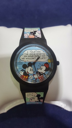 Mickey mouse comic strip watch - mickey,