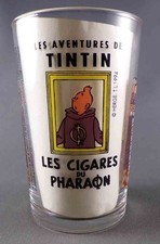 Tintin - Amora Mustard Glass 1994 - Tintin Pharaoh's Cigars