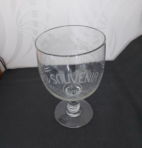 Ancien gros verre souvenir - verre, "souvenir"