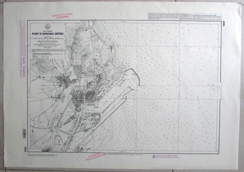 Carte marine côte - marine, d'algérie
