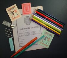 LOT PARIS G SCHOOL OLD PENCIL HOLDER PENCIL RUBBER SCHOOL OLD