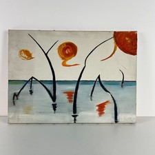 Oil on Canvas Painting - Signed Contemporary Composition