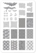 CJS Cjs-167 Clear Jelly Stamper Nail Stamp Plate We Be Trippin 3D Illusion Tripy