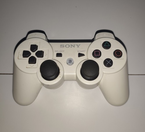 Manette ps3 blanche dualshock - manette,