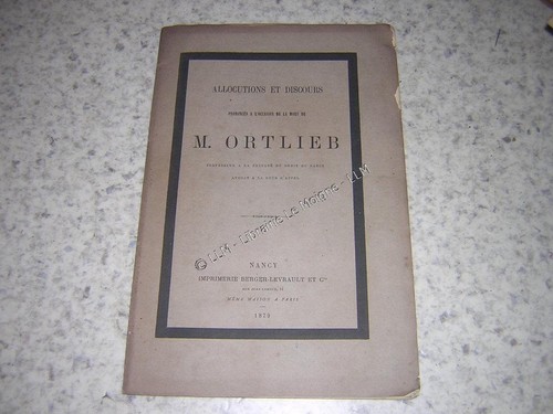 1879 discours pour mort - mort, de