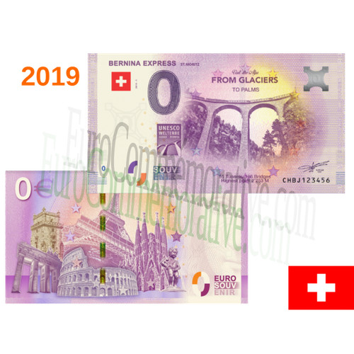 Billet souvenir 2019 suisse - billet,