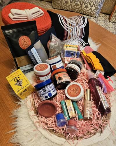 Moroccan hammam gift basket - moroccan,