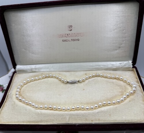 Mikimoto 5mm 63 pearls - mikimoto,