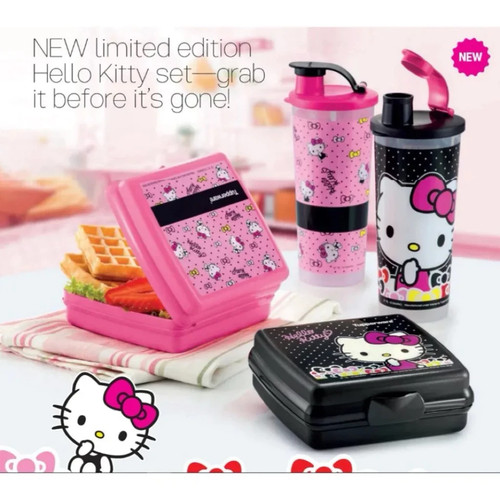 New tupperware hello kitty - new,