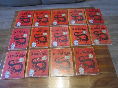 Lot tintin lotus bleu - lotus,