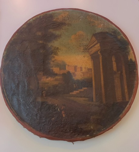 Huile sur toile 17eme - , paysage