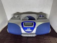 JVC RC-BX53SL Cassette/CD/AM/FM Radio BOOMBOX - Tested & Works - Mega Bass