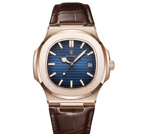 Montre homme carrée haut - carrée, de