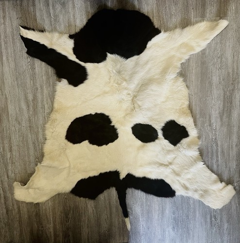 Peau vache véritable noir - vache,