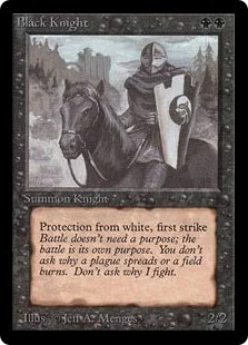 Magic mtg black knight - mtg,