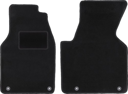 Tapis avant velours noir - noir, vw