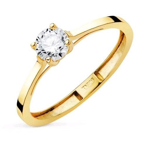 Bague jaune 18k 750 avec - bague,