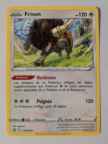Carte pokémon frison - carte,