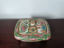 China Canton 19th Century Porcelain Soap Holder