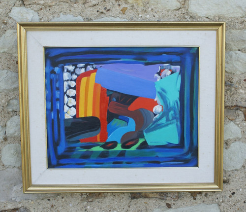 Composition abstraite dans - , le